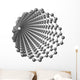Carbon nanotube on white background Wall Decal