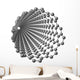 Carbon nanotube on white background Wall Decal