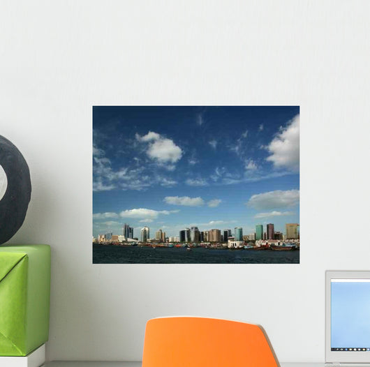 Dubai Skyline with River Wall Decal