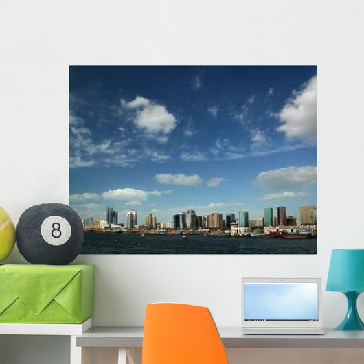 Dubai Skyline with River Wall Decal