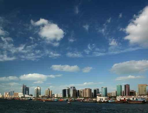 Dubai Skyline with River Wall Decal
