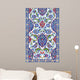 floral ornament on tiles 