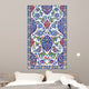 floral ornament on tiles 