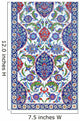 floral ornament on tiles 