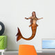 Golden Mermaid Wall Decal