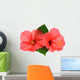 Two pink hibiscus Wall Decal
