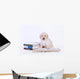 Labrador Puppy with Books Wall Decal