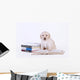 Labrador Puppy with Books Wall Decal