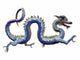 Chinese Blue Dragon Horizontal Wall Decal