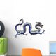 Chinese Blue Dragon Horizontal Wall Decal