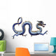 Chinese Blue Dragon Horizontal Wall Decal