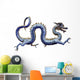 Chinese Blue Dragon Horizontal Wall Decal