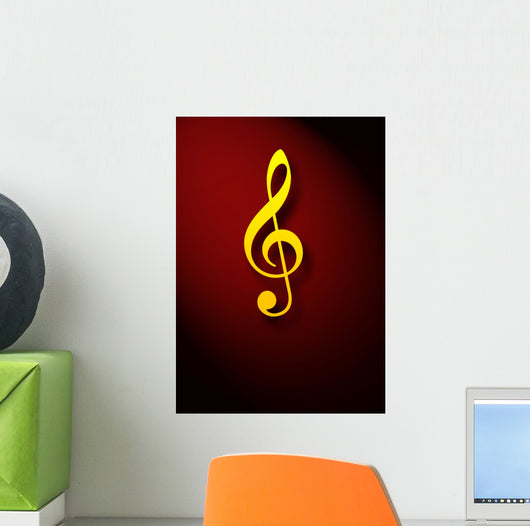 Musical Key Sign Wall Mural