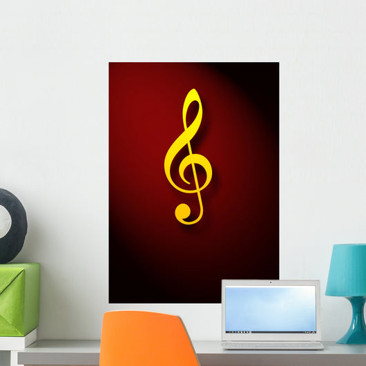 Musical Key Sign Wall Mural