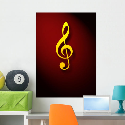 Musical Key Sign Wall Mural