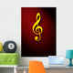 Musical Key Sign Wall Mural