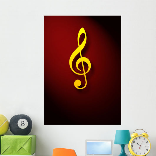 Musical Key Sign Wall Mural