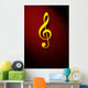 Musical Key Sign Wall Mural