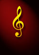 Musical Key Sign Wall Mural