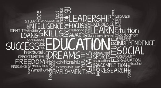 Education Related Tag Cloud Illustration 