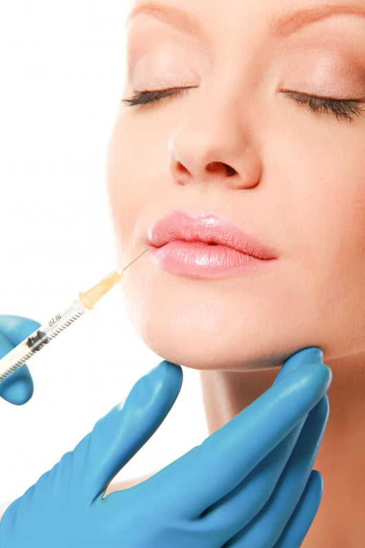 Beautiful Woman Getting Injection in Her Face 