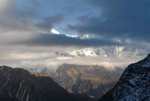 Himalaya Mountains Sunset Wall Decal