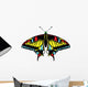 Seamless background of colorful butterflies. Wall Decal