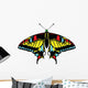 Seamless background of colorful butterflies. Wall Decal