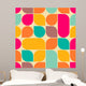 Retro Abstract Seamless Pattern Wall Decal Design 1