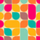 Retro Abstract Seamless Pattern Wall Decal Design 1
