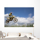 Motocross rider. Wall Mural