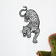 leopard  black white tattoo Wall Decal