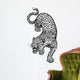 leopard  black white tattoo Wall Decal