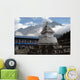 Stupa with Om Ma Ne Pad Me Hum stones Wall Mural