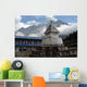 Stupa with Om Ma Ne Pad Me Hum stones Wall Mural