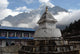 Stupa with Om Ma Ne Pad Me Hum stones Wall Mural