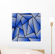 Abstract Blue Seamless Pattern Wall Decal