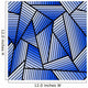 Abstract Blue Seamless Pattern Wall Decal
