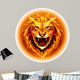 Head of fire lion. 