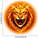 Head of fire lion. 