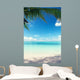 Caribbean sea and coconut palms 