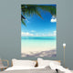 Caribbean sea and coconut palms 