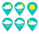 Weather design Wall Decal