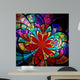 Colorful fractal flower, digital artwork Wall Mural