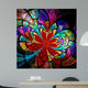 Colorful fractal flower, digital artwork Wall Mural