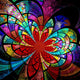 Colorful fractal flower, digital artwork Wall Mural