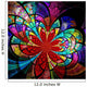 Colorful fractal flower, digital artwork Wall Mural