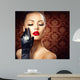 Beauty Fashion Glamour Girl Portrait. Vintage Style 