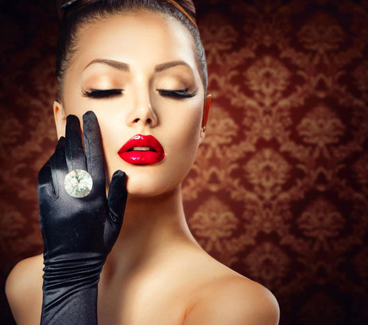 Beauty Fashion Glamour Girl Portrait. Vintage Style 
