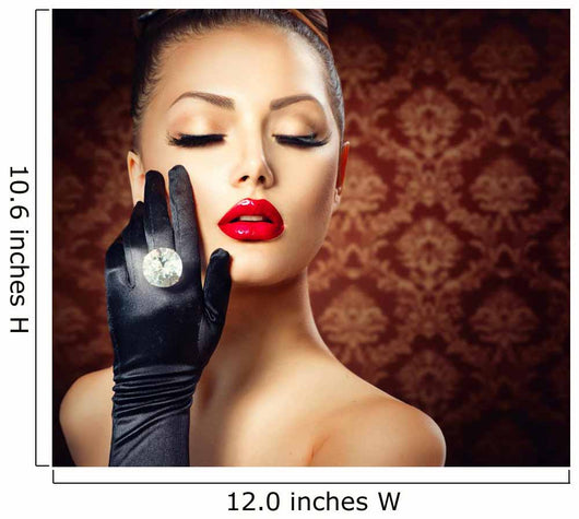 Beauty Fashion Glamour Girl Portrait. Vintage Style 